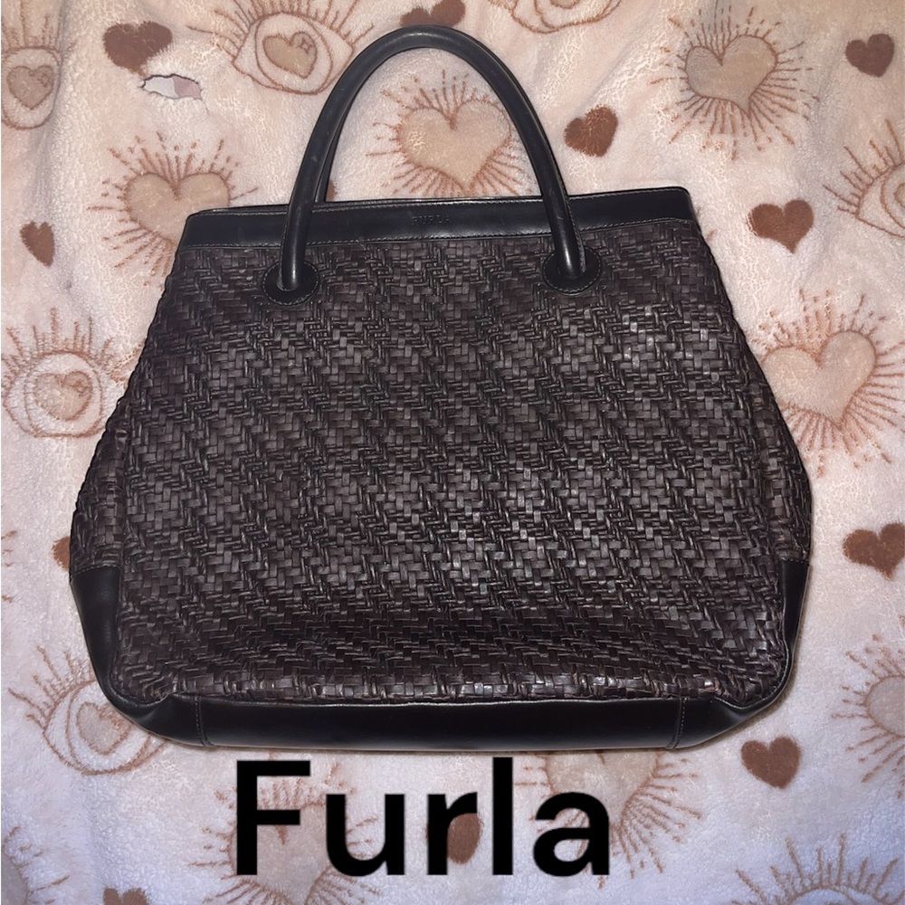 Furla Brown Woven Women's Bag